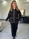 ÇOBAN DİKİŞLİ SİYAH BEYAZ İKİLİ TAKIM