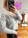 GRİ SELANİK TAŞ DÜĞMELİ HIRKA