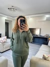 HAKİ MODAL KUMAŞ KAPŞONLU EŞOFMAN TAKIM