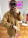 KADİFE YAKA CAMEL MONT