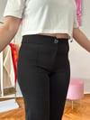 SİYAH LİKRALI BOL PAÇA PANTOLON
