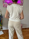 TAŞ YÜKSEK BEL PAMUKLU BELİ LASTİKLİ PANTOLON