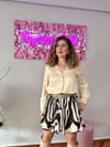 ZEBRA DESEN PİLELİ ETEK