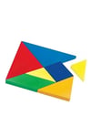 Bebek Özel 10 adet Ahşap Büyük Boy Tangram 7 Parça Eğitici Renkli Akıl Zeka Mantık Ve Strateji Oyunu 15 X 15 Cm