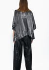 Dq226019 oversize bluz metal renk