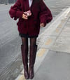 Burgundy Roses Cardigan