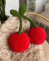 Cherry Plush Pillow