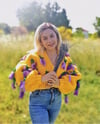Lavender Flower Cardigan