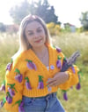 Lavender Flower Cardigan