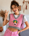 Pink Cow Sweater