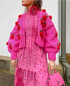 Pink Retro Cardigan