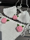 Pink rose bikini