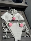 Pink rose bikini