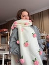 Pink rose scarf