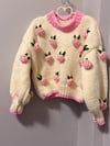 Pink rose sweater