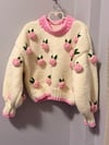 Pink rose sweater