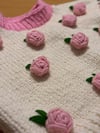 Pink rose sweater