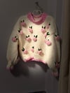 Pink rose sweater