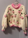 Pink rose sweater