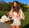 Pink Roses Cardigan