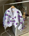 Purple Roses Cardigan