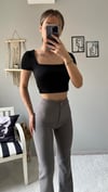  çizgi çımalı likralı esnek pantolon