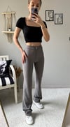  çizgi çımalı likralı esnek pantolon