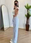 Adora Beyaz Bel Lastik Pantolon