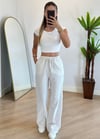 Adora Krem Bel Lastik Pantolon