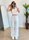 Adora Krem Bel Lastik Pantolon