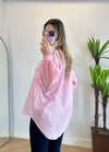 Assle Pembe Çizgili Salaş Gömlek