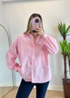Assle Pembe Çizgili Salaş Gömlek