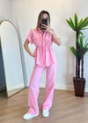 Bales Pembe Yarım Kol takım