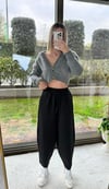 Balon model double kumaş salaş pantolon