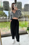 Balon model double kumaş salaş pantolon