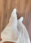 Bürümcük Kumaş Beyaz Pantolon