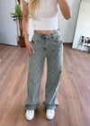 Büyük Baklava Taş İşleme Jean