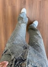 Büyük Baklava Taş İşleme Jean