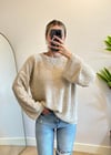 Casa Oversize Pütür Bej Kazak