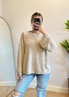 Casa Oversize Pütür Bej Kazak