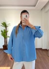 Çizgili Mavi Gömlek