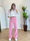 Cosmo Pembe Bel Lastik Detay Palazzo Pantolon