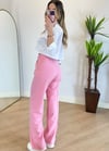 Cosmo Pembe Bel Lastik Detay Palazzo Pantolon