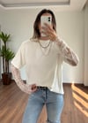 Dantelli Beyaz Tshirt