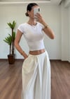 Doris Beyaz Etek Pantolon