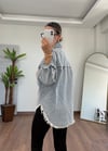 Elara Mavi Püsküllü Kot Ceket
