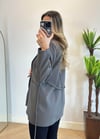 Eyos Antrasit İpli Blazer Ceket