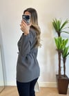 Eyos Antrasit İpli Blazer Ceket