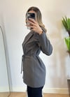 Eyos Antrasit İpli Blazer Ceket
