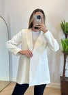 Eyos Beyaz İpli Blazer Ceket